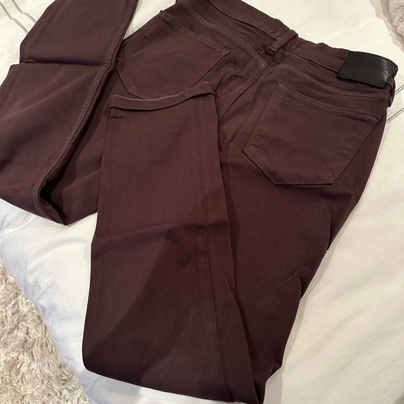 - Burgundy / Merlot Paige Denim - Picture 4 of 4